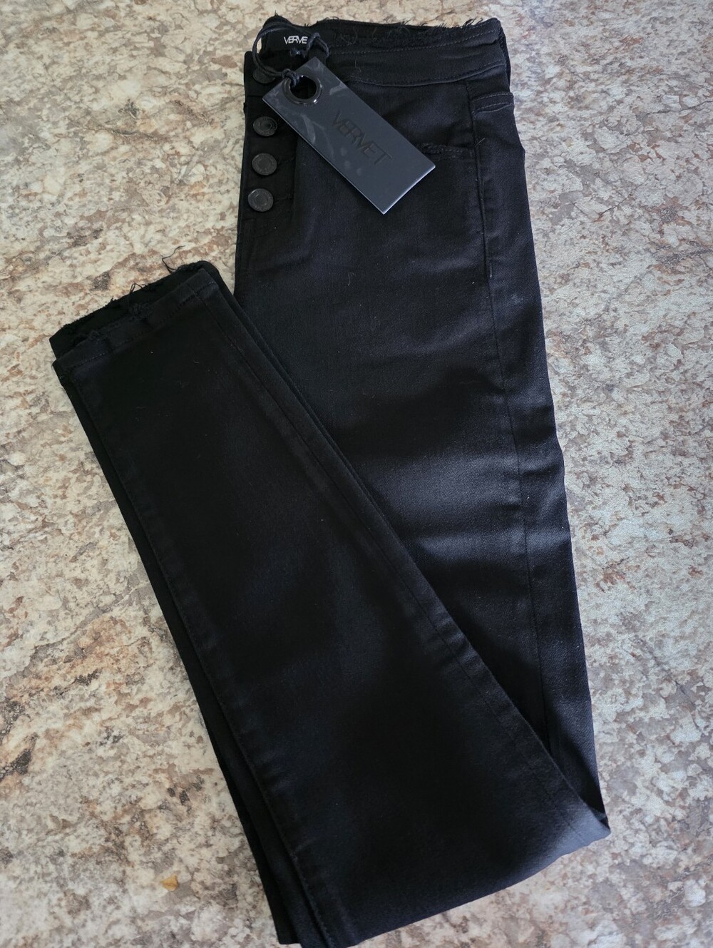 Vervet by Flying Monkey High-Rise Black Skinny Jeans NWT 25 (SIZE 2)